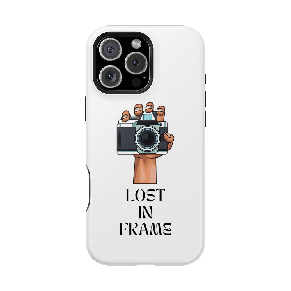 Lost in Frame Photog iPhone 14, iPhone 15, iPhone 16 Magnetic Tough Cases