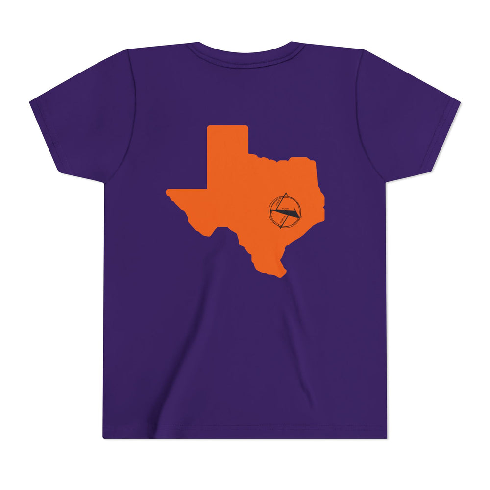 🤠 FYT ATX Youth Short Sleeve Tee – Texas State with ATX Circle Marker 🌟