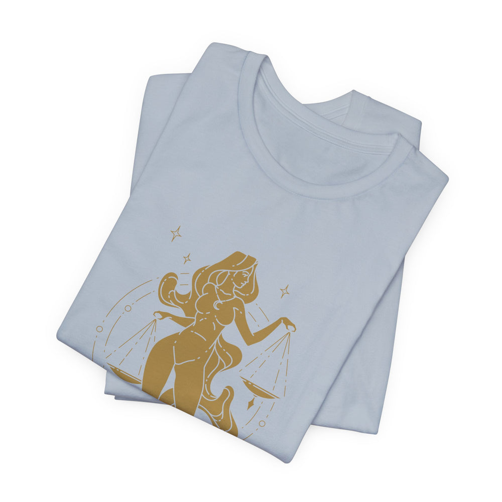 Libra Constellation Zodiac Short Sleeve Tee
