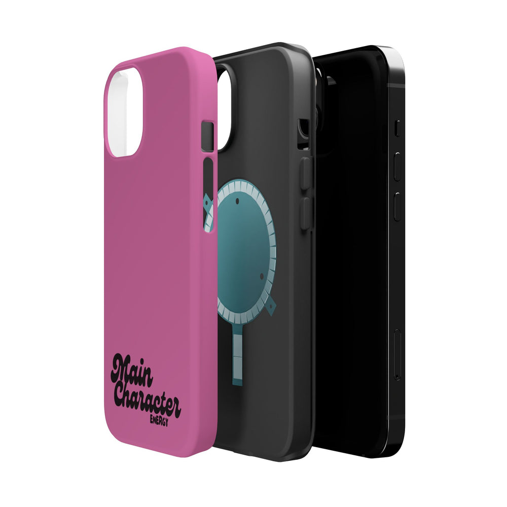 Main Character Energy Pink Edition Magnetic Tough iPhone 16, 15, 14, 13 Pro & Max Cases