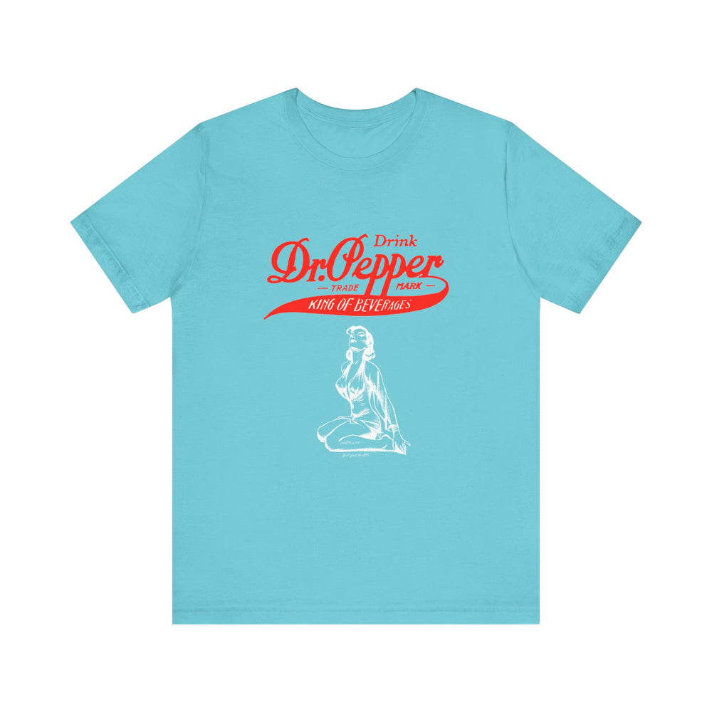 Drink Dr. Pepper Men's Short Sleeve PinUp Tee