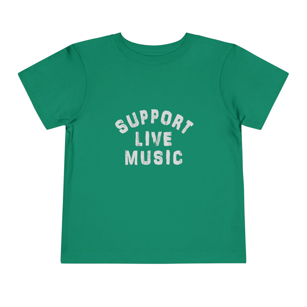 Support Live Music Toddler Short Sleeve Tee
