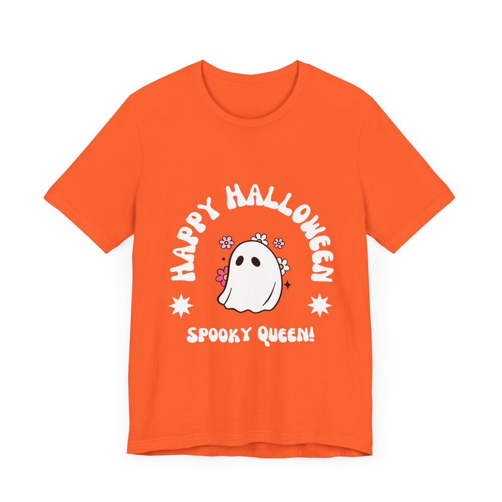 Happy Halloween Spooky Queen Unisex Jersey Short Sleeve Tee