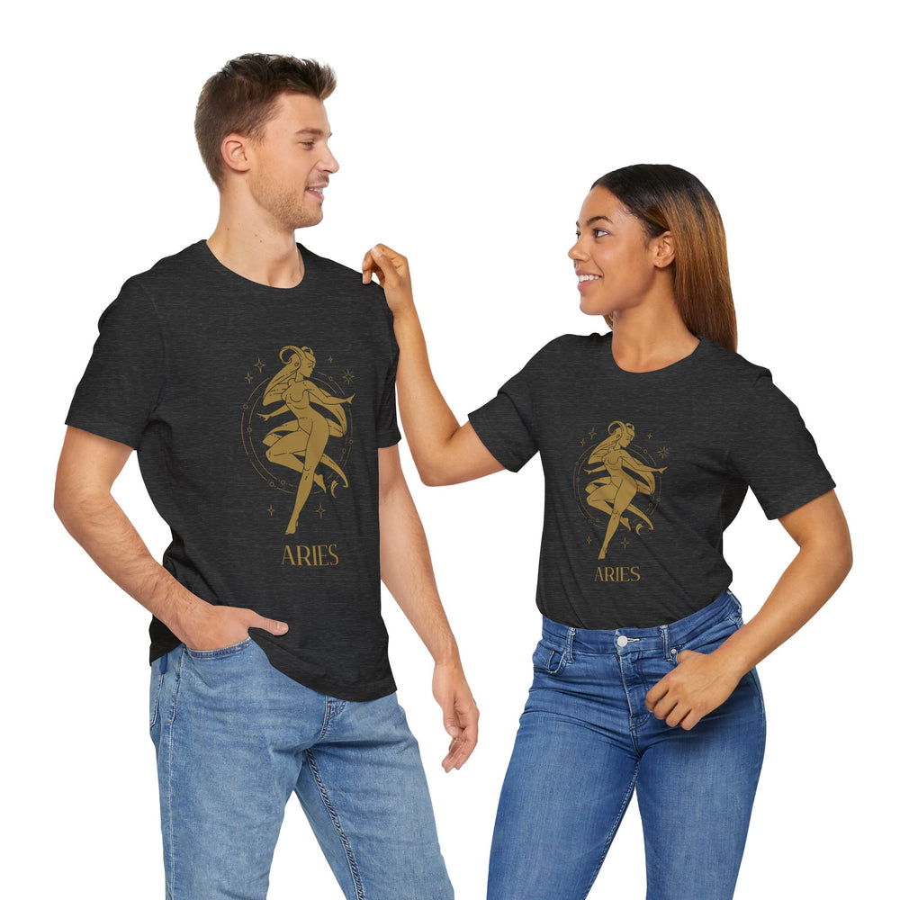 Aries Constellation Zodiac The Ram Men's Jersey Short Sleeve Tee