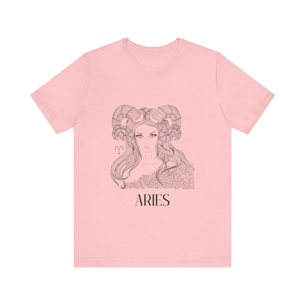 Aries Constellation Zodiac Unisex Jersey Short Sleeve Tee