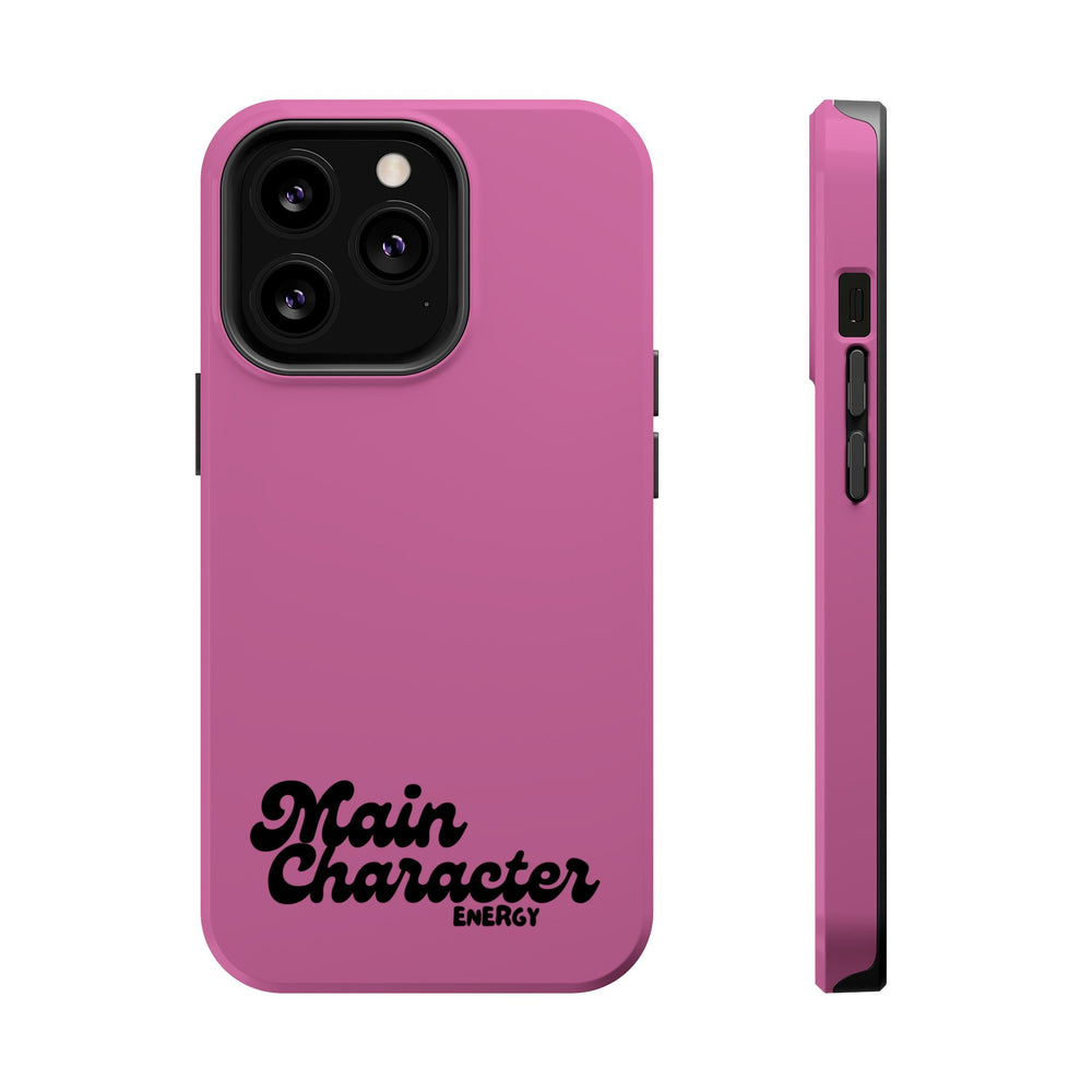 Main Character Energy Pink Edition Magnetic Tough iPhone 16, 15, 14, 13 Pro & Max Cases