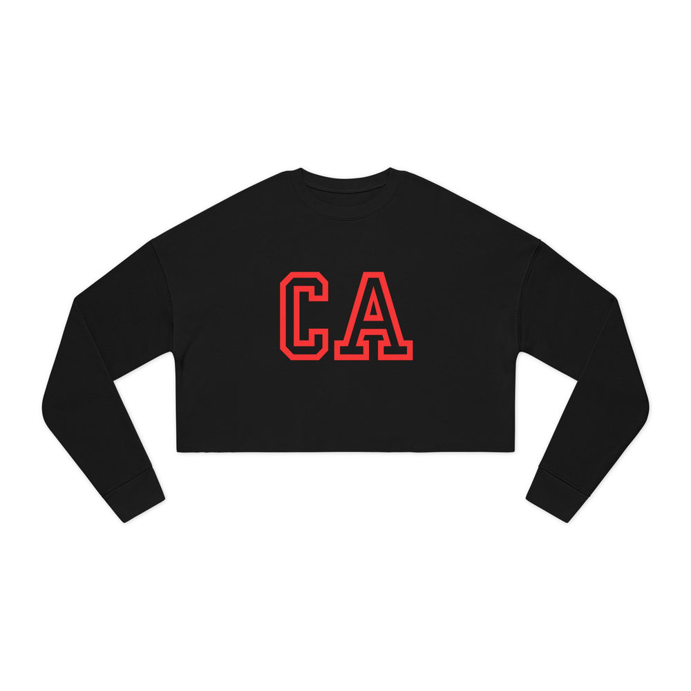 CA Women's Cropped Sweatshirt – Casual Cool with a Statement Edge 🌴✨