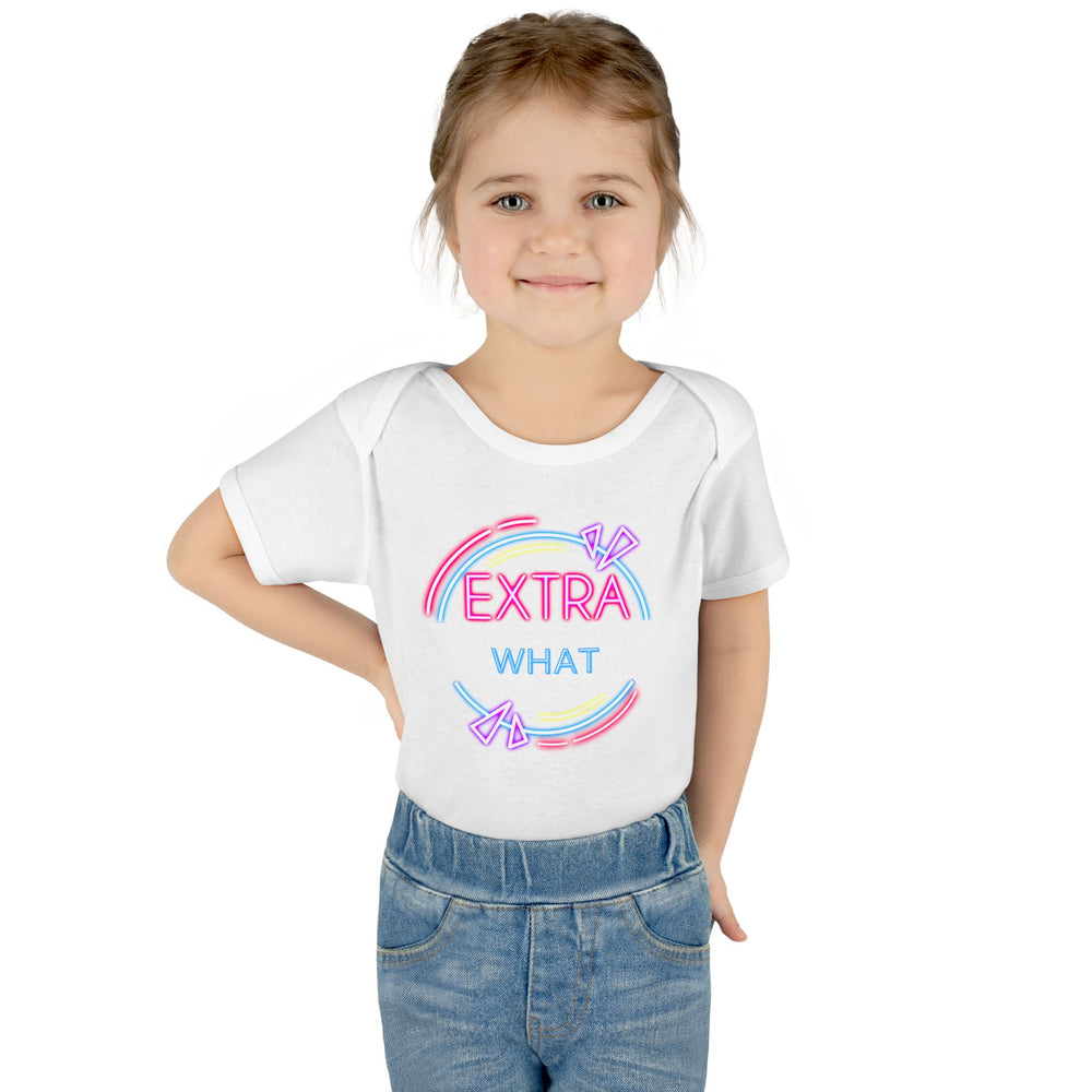 EXTRA WHAT Infant Baby Rib Bodysuit