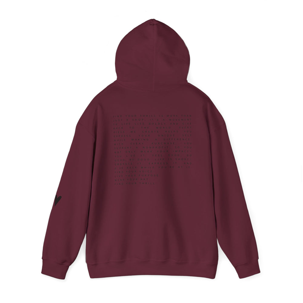 Find Your Thrill Mantra Oversized Women's Hoodie – Cozy Comfort with a Bold Mission 🌏💛