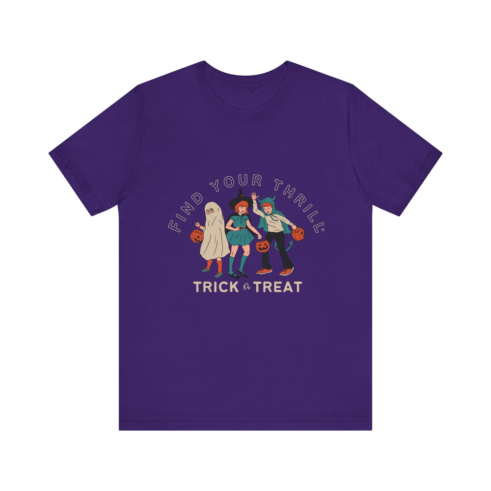 🎃 FYT Trick or Treat – Vintage Costumes Graphic Tee 👻✨