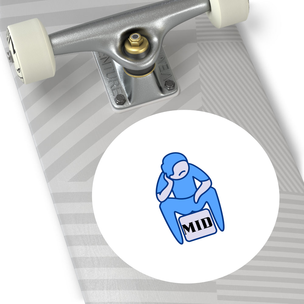 MID- Round Vinyl Stickers