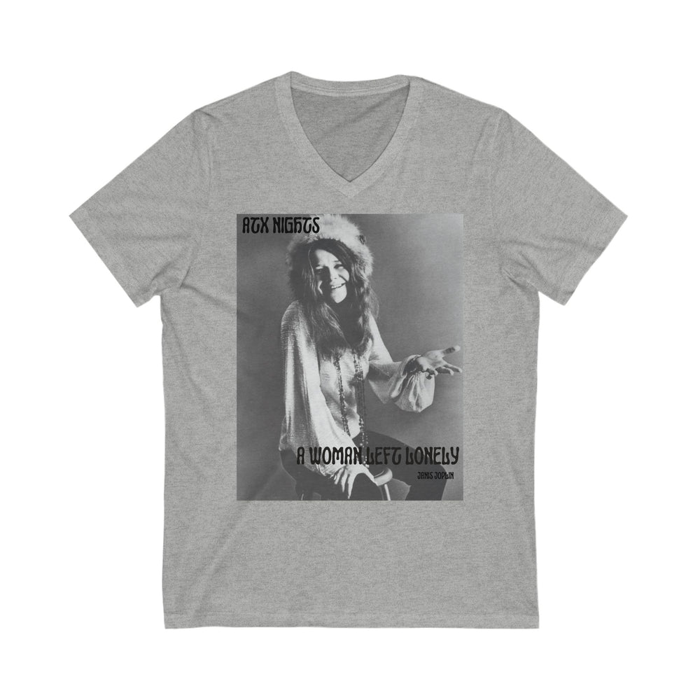 ATX Nights- Janis Joplin- V-Neck Tee