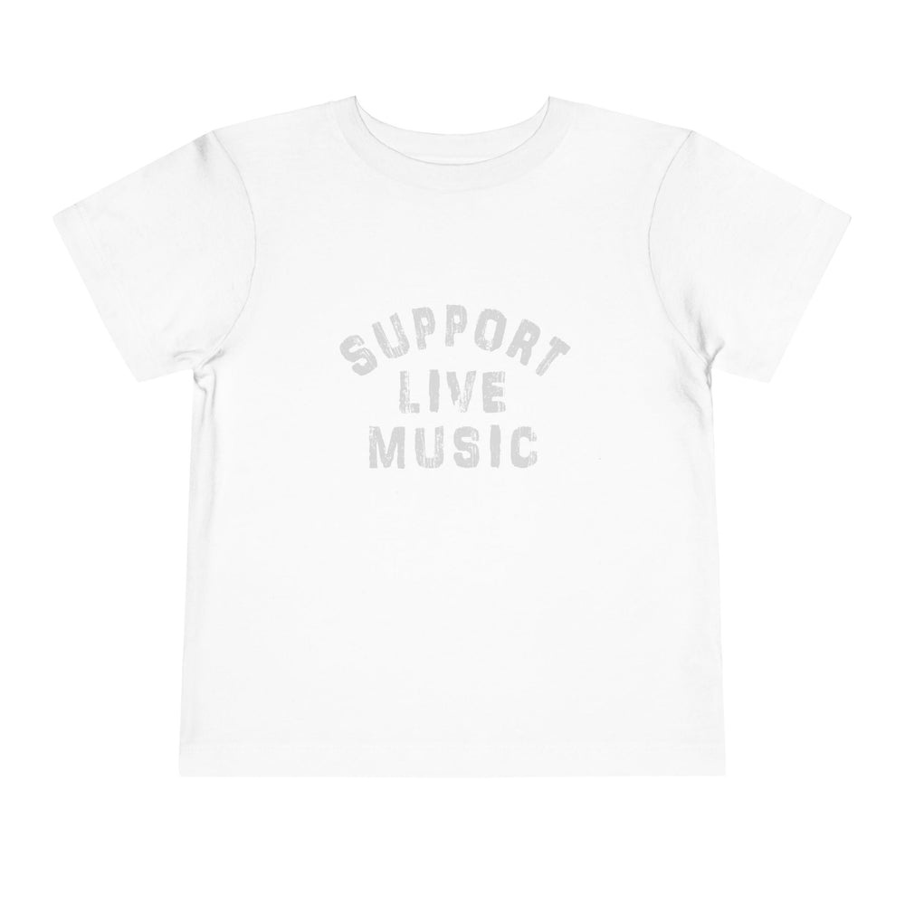 Support Live Music Toddler Short Sleeve Tee