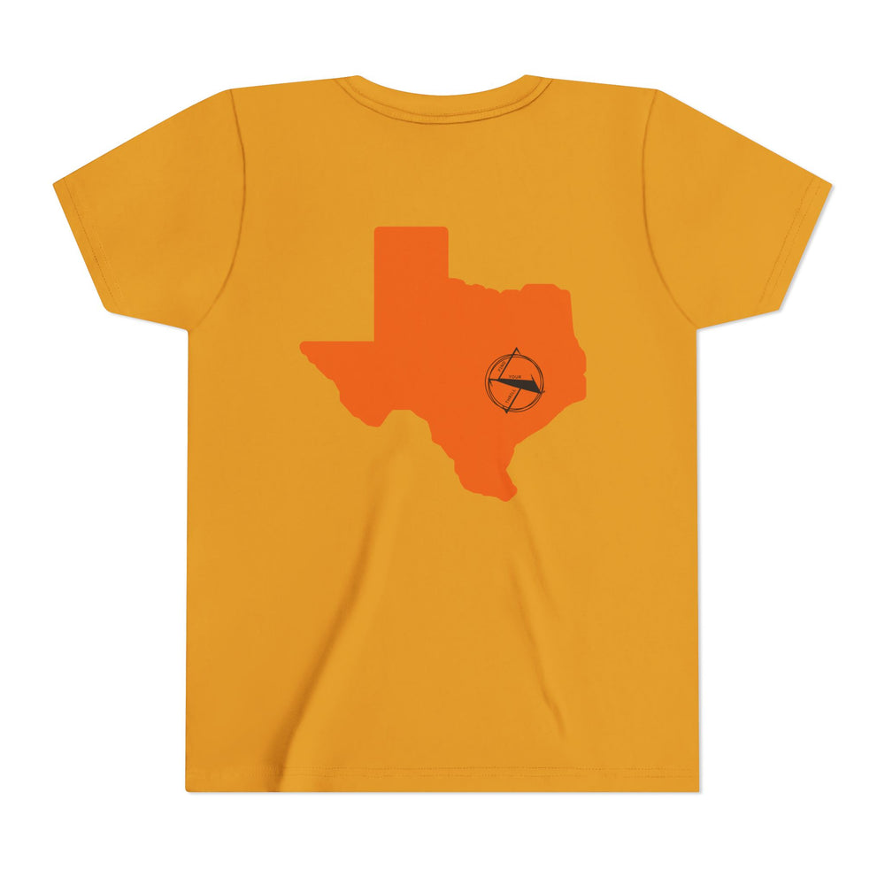 🤠 FYT ATX Youth Short Sleeve Tee – Texas State with ATX Circle Marker 🌟