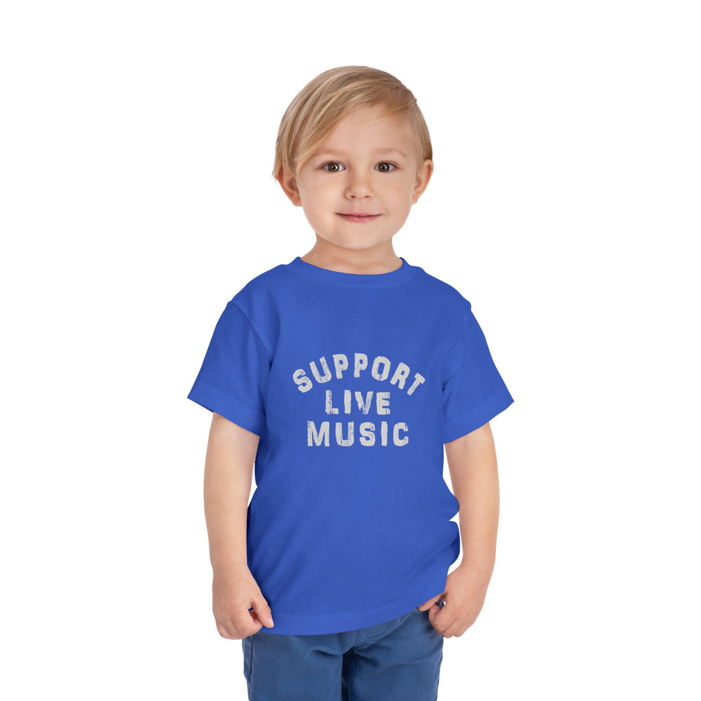 Support Live Music Toddler Short Sleeve Tee