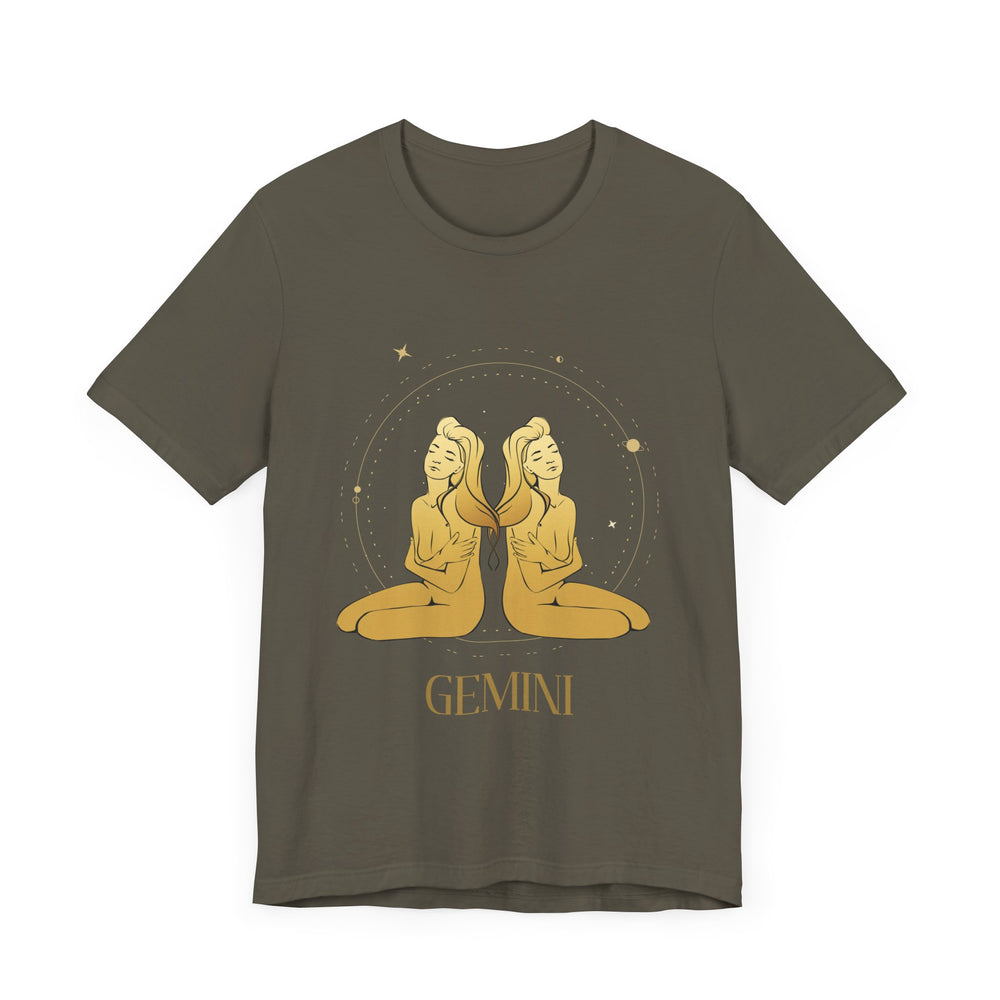 Gemini The Twins Zodiac Unisex Jersey Short Sleeve Tee