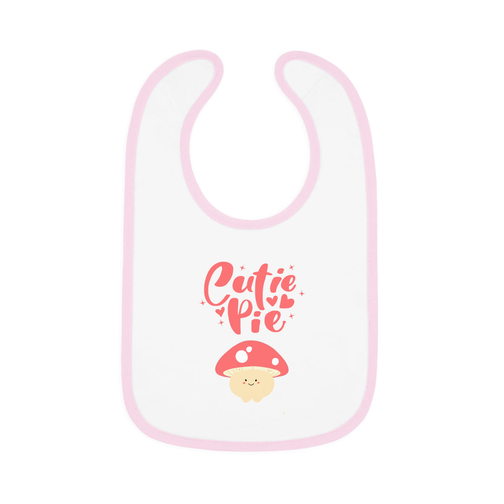Cutie Pie Baby Contrast Trim Jersey Bib