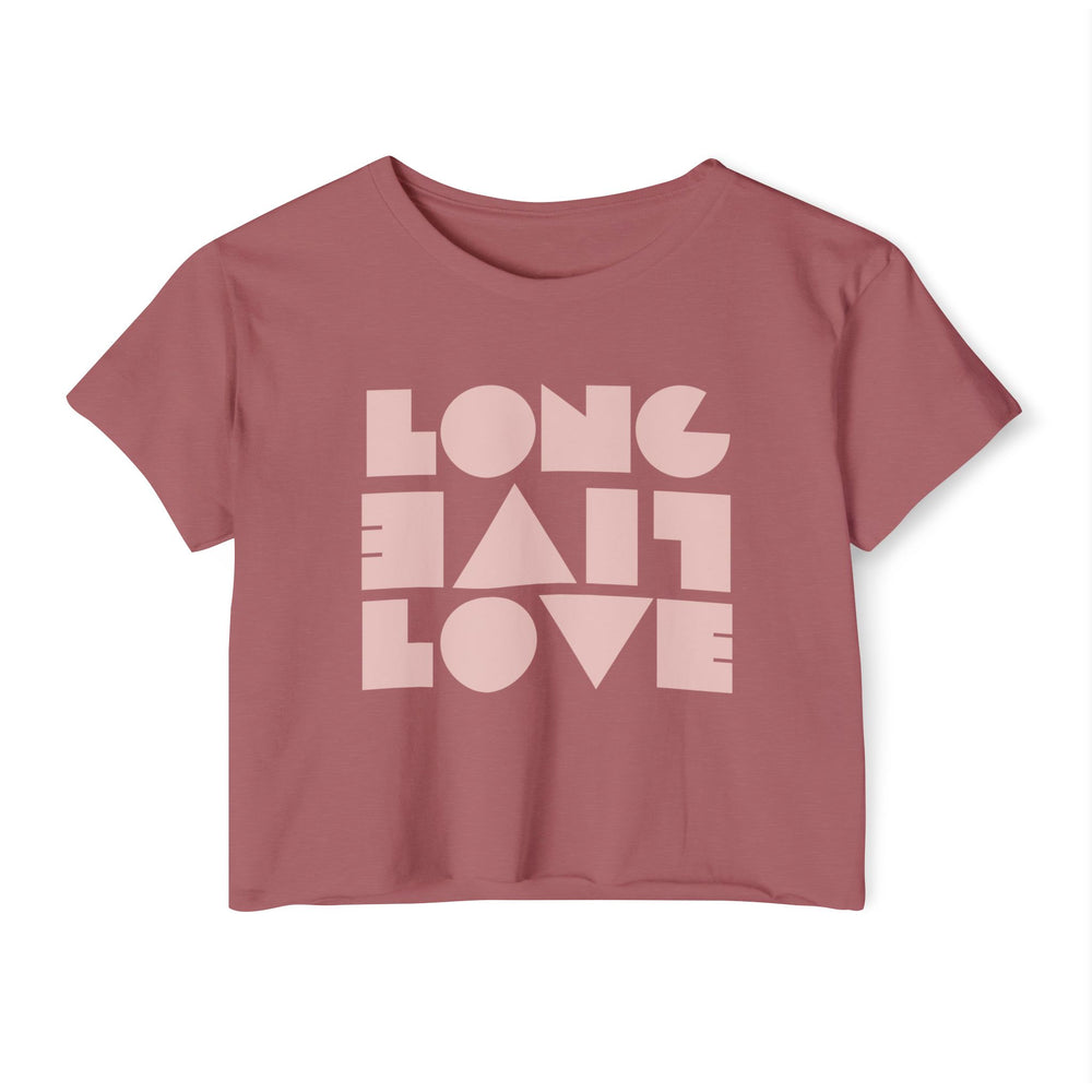 💖 Long Live Love – Retro Women’s Festival Crop Tee 🎶🌈