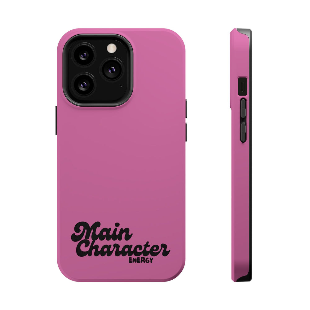 Main Character Energy Pink Edition Magnetic Tough iPhone 16, 15, 14, 13 Pro & Max Cases