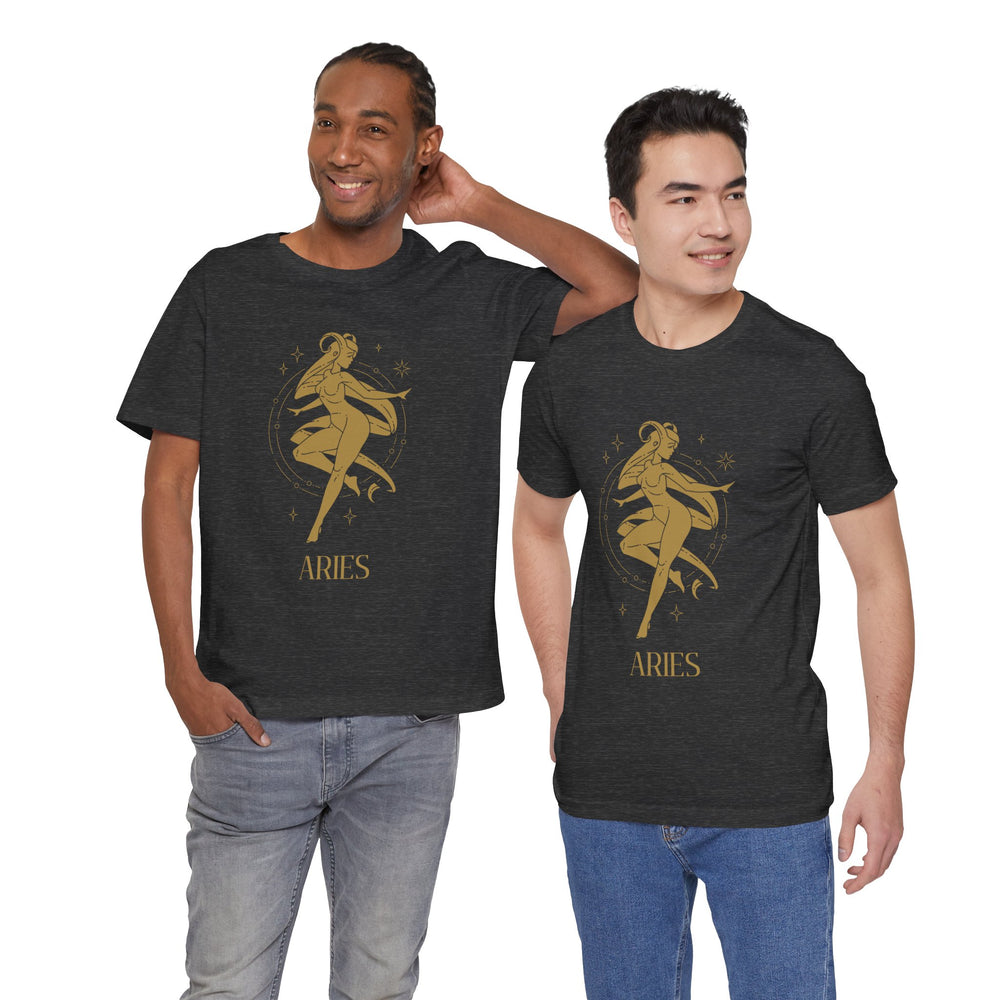 Aries Constellation Zodiac The Ram Men's Jersey Short Sleeve Tee