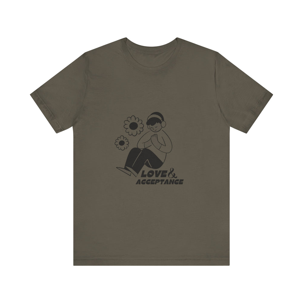 Love & Acceptance Autism Awareness Men's Short Sleeve Tee