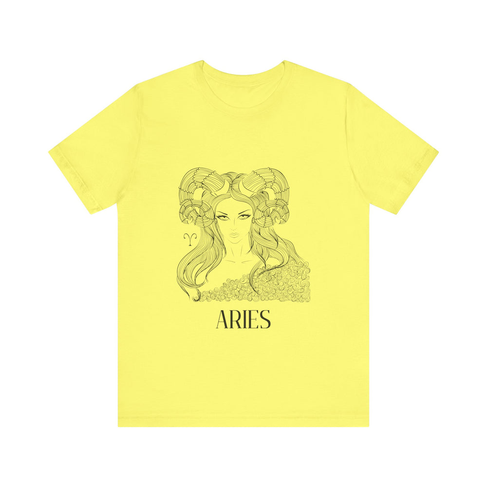 Aries Constellation Zodiac Unisex Jersey Short Sleeve Tee