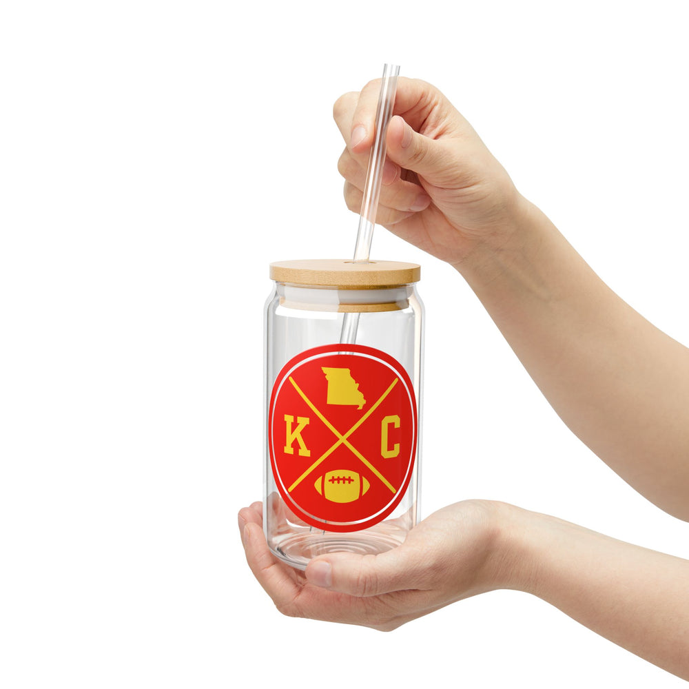 KC Chiefs 16oz Sipper Glass