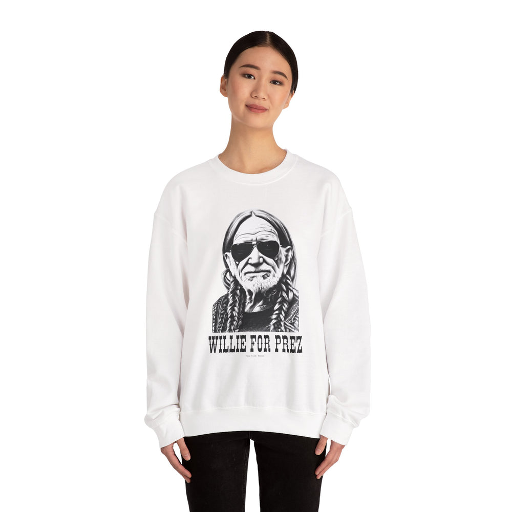 Willie For Prez Crewneck Sweatshirt