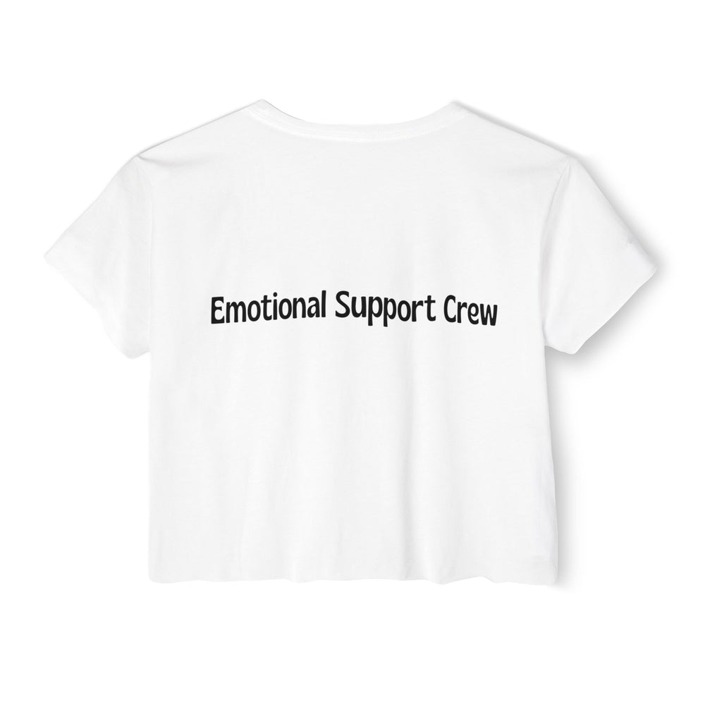Emotional Support Crew Women's Festival Crop Top