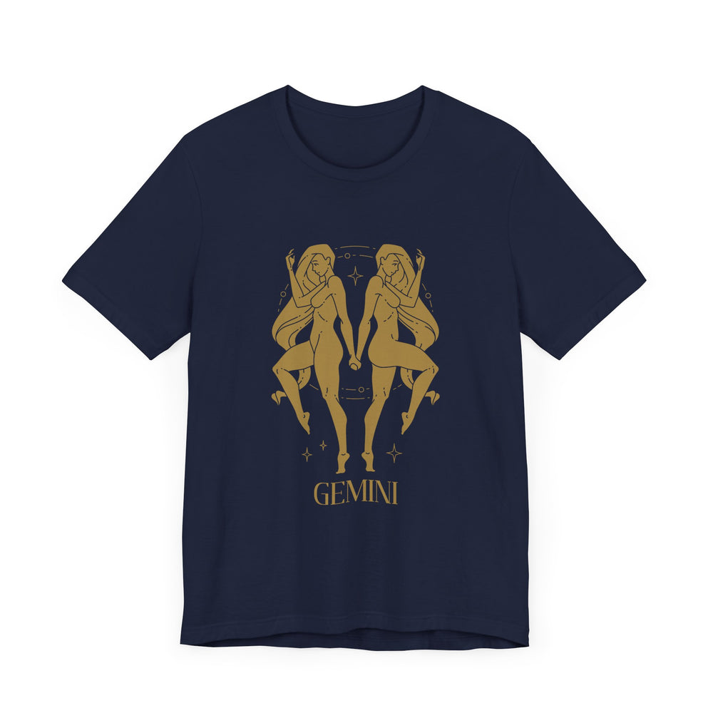 Gemini The Twins Zodiac Unisex Jersey Short Sleeve Tee