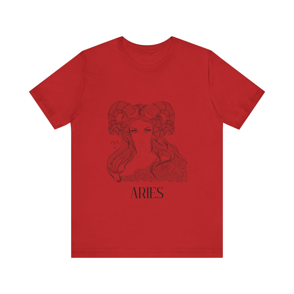 Aries Constellation Zodiac Unisex Jersey Short Sleeve Tee