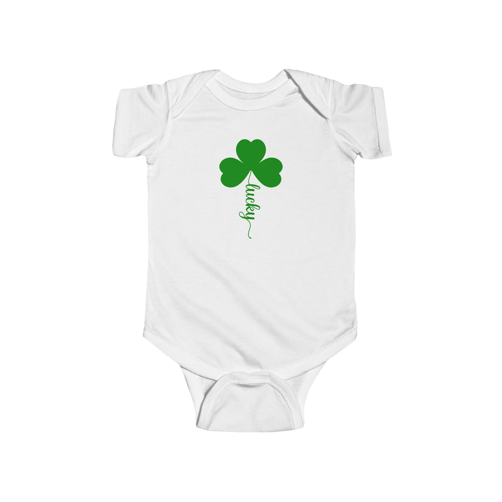 Lucky Clover Baby Bodysuit – Soft, Sweet, and Full of Luck! 🍀