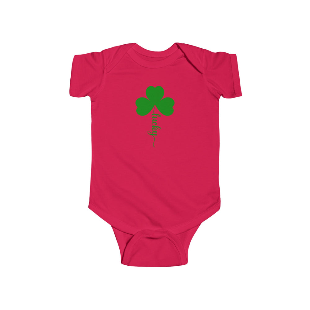 Lucky Clover Baby Bodysuit – Soft, Sweet, and Full of Luck! 🍀