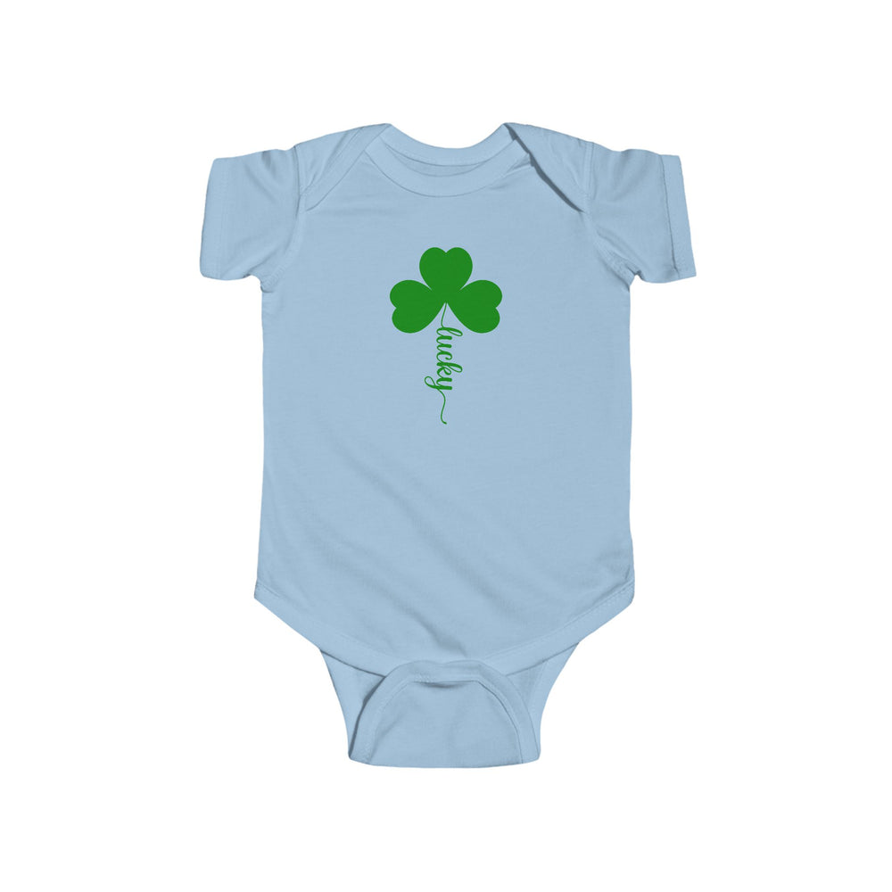 Lucky Clover Baby Bodysuit – Soft, Sweet, and Full of Luck! 🍀