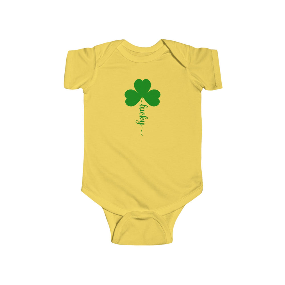 Lucky Clover Baby Bodysuit – Soft, Sweet, and Full of Luck! 🍀