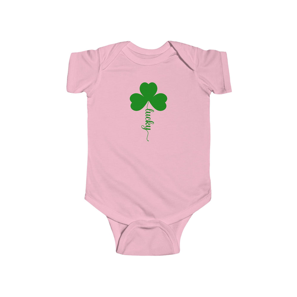 Lucky Clover Baby Bodysuit – Soft, Sweet, and Full of Luck! 🍀