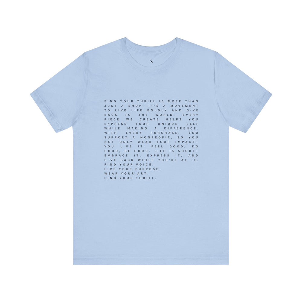 Find Your Thrill Mantra Men's T-Shirt – Wear Your Purpose, Live Your Adventure 🌎🔥