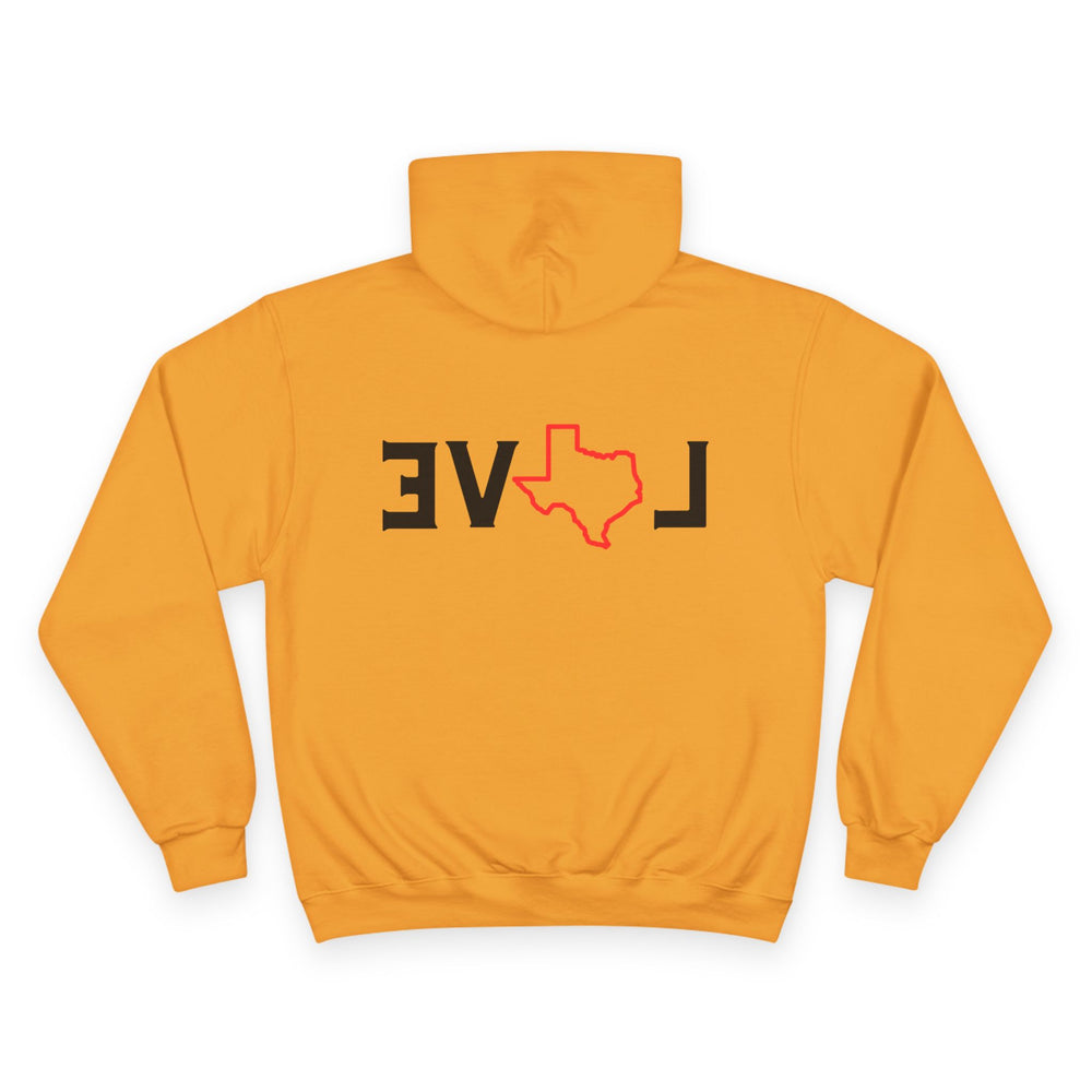 EVOL Texas Champion Hoodie – Big Love, Bold Texas Pride 🤠❤️ (Back Design)