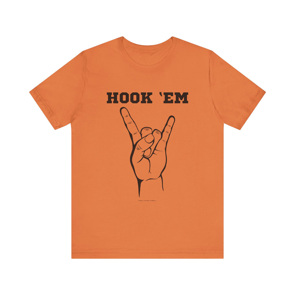 Hook Em Sign - Jersey Short Sleeve Tee