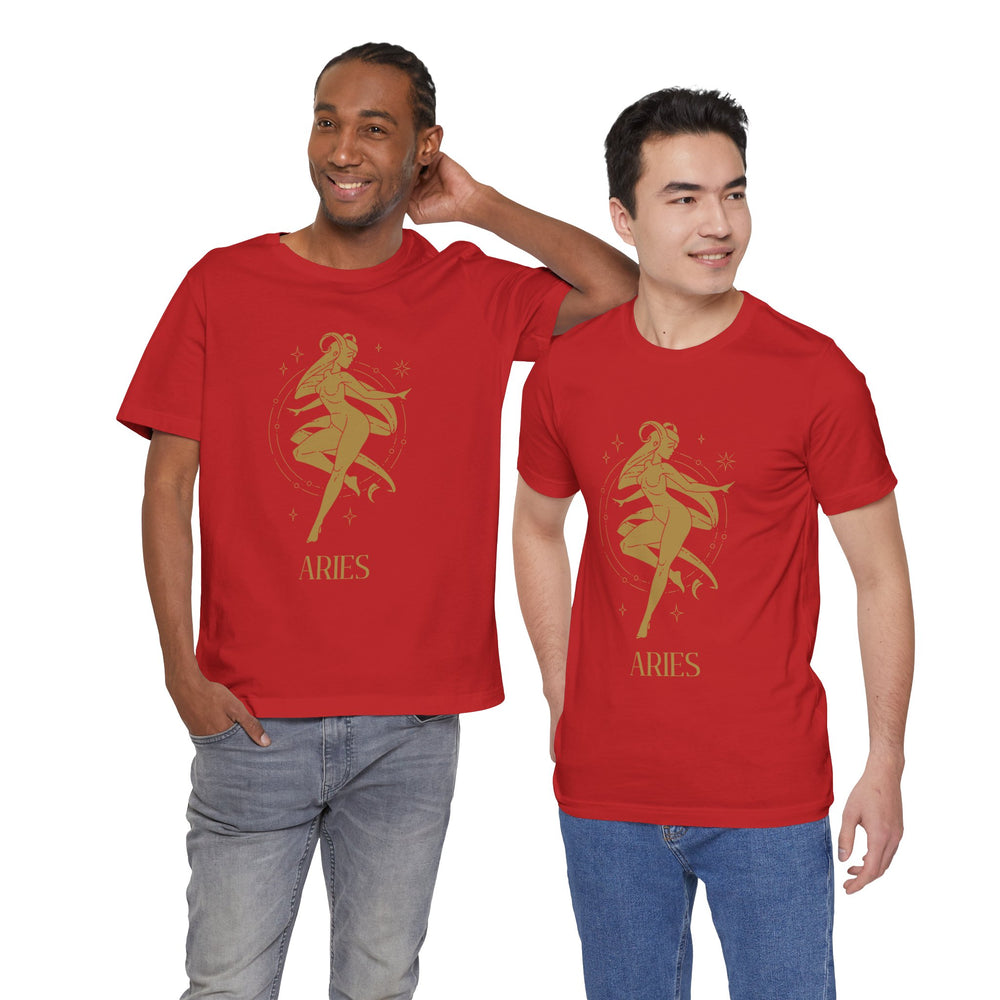 Aries Constellation Zodiac The Ram Men's Jersey Short Sleeve Tee