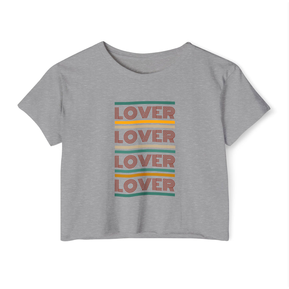 Lover, Lover, Lover, Lover Retro Women's Festival Crop Top