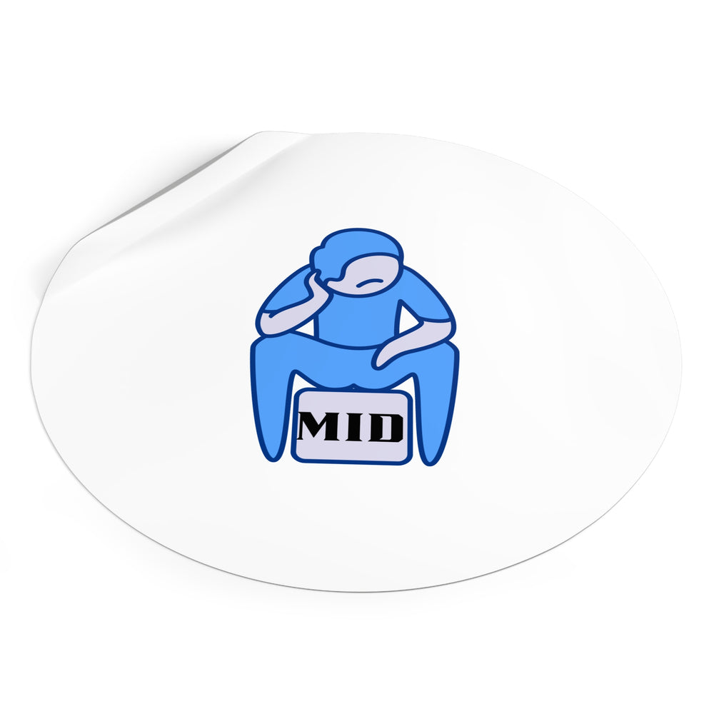MID- Round Vinyl Stickers