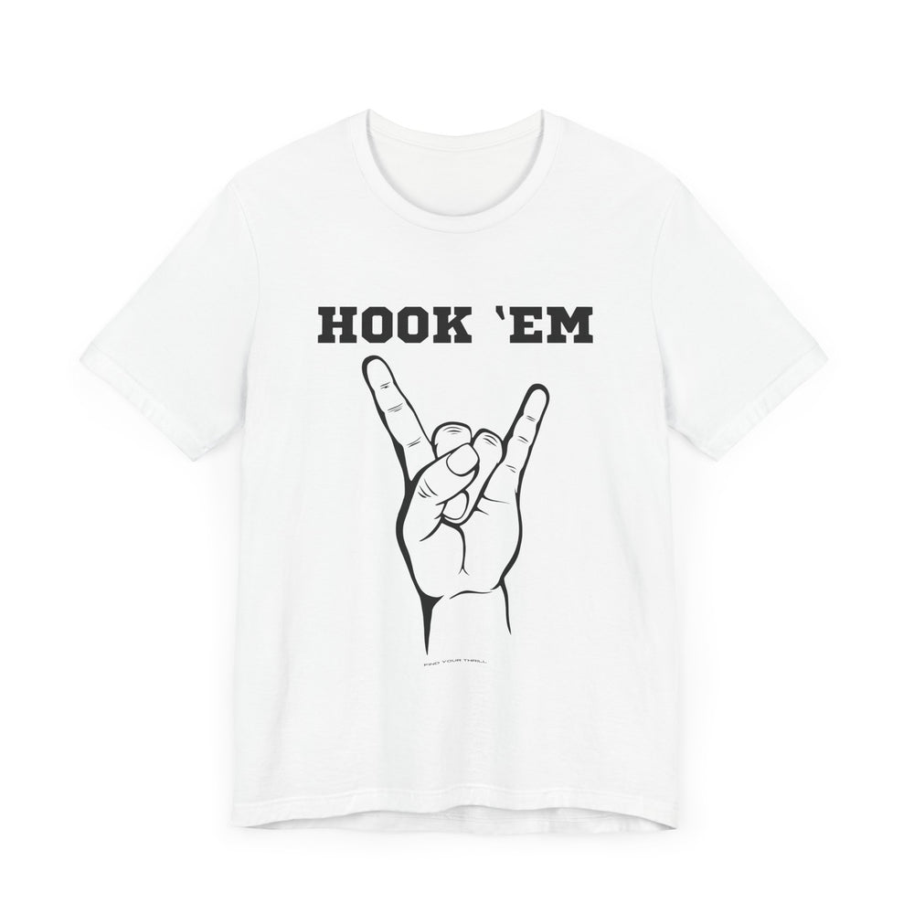 Hook Em Sign - Jersey Short Sleeve Tee