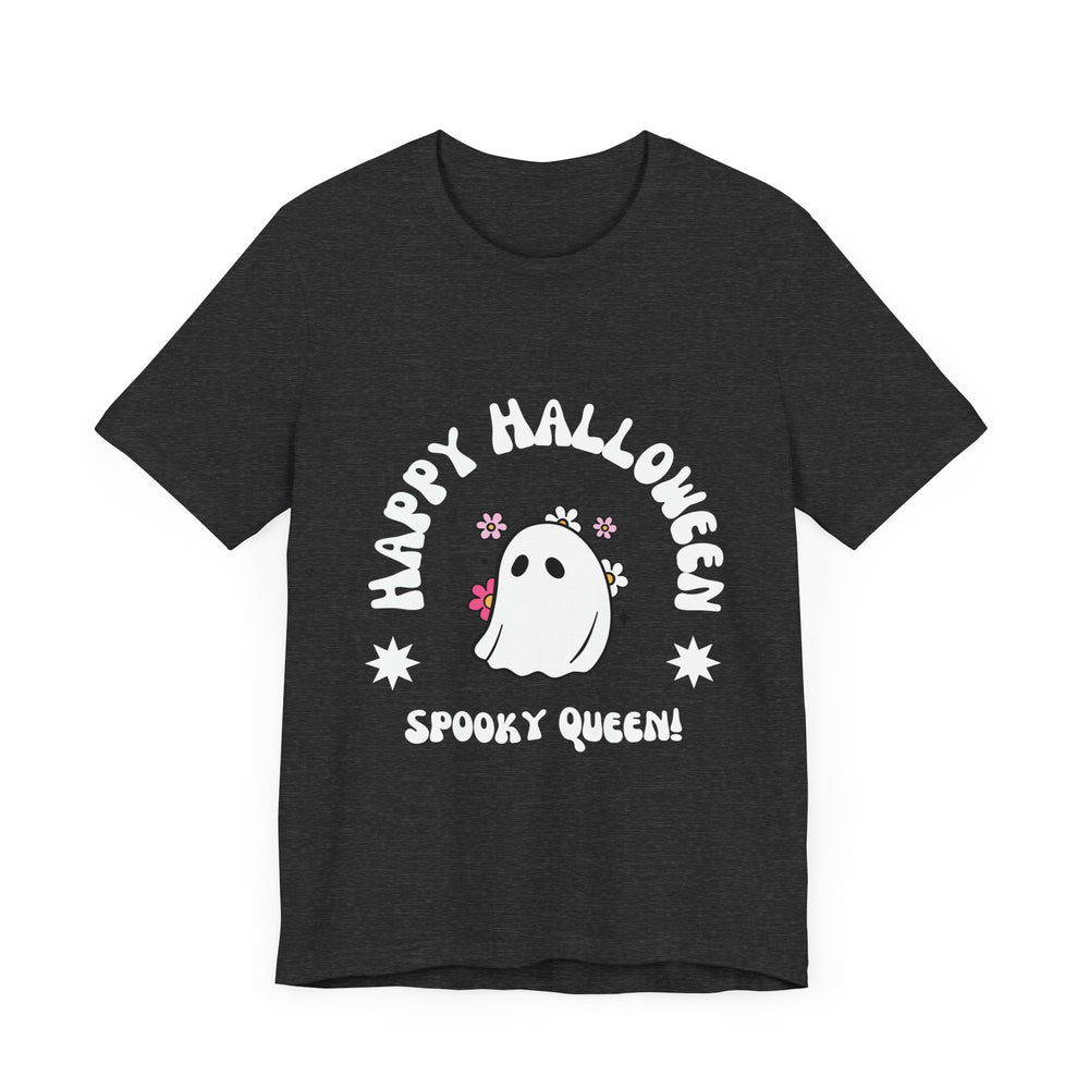 Happy Halloween Spooky Queen Unisex Jersey Short Sleeve Tee