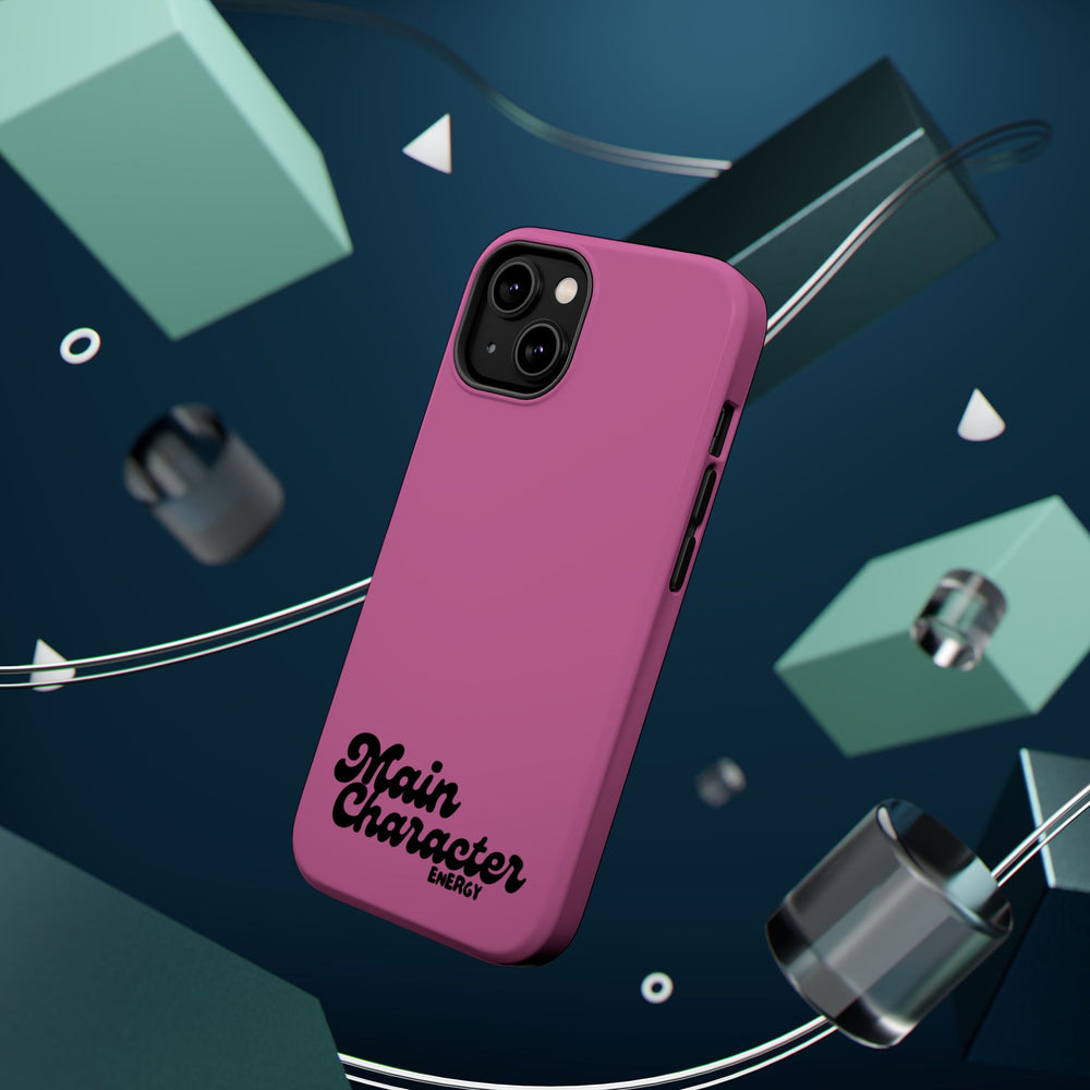 Main Character Energy Pink Edition Magnetic Tough iPhone 16, 15, 14, 13 Pro & Max Cases