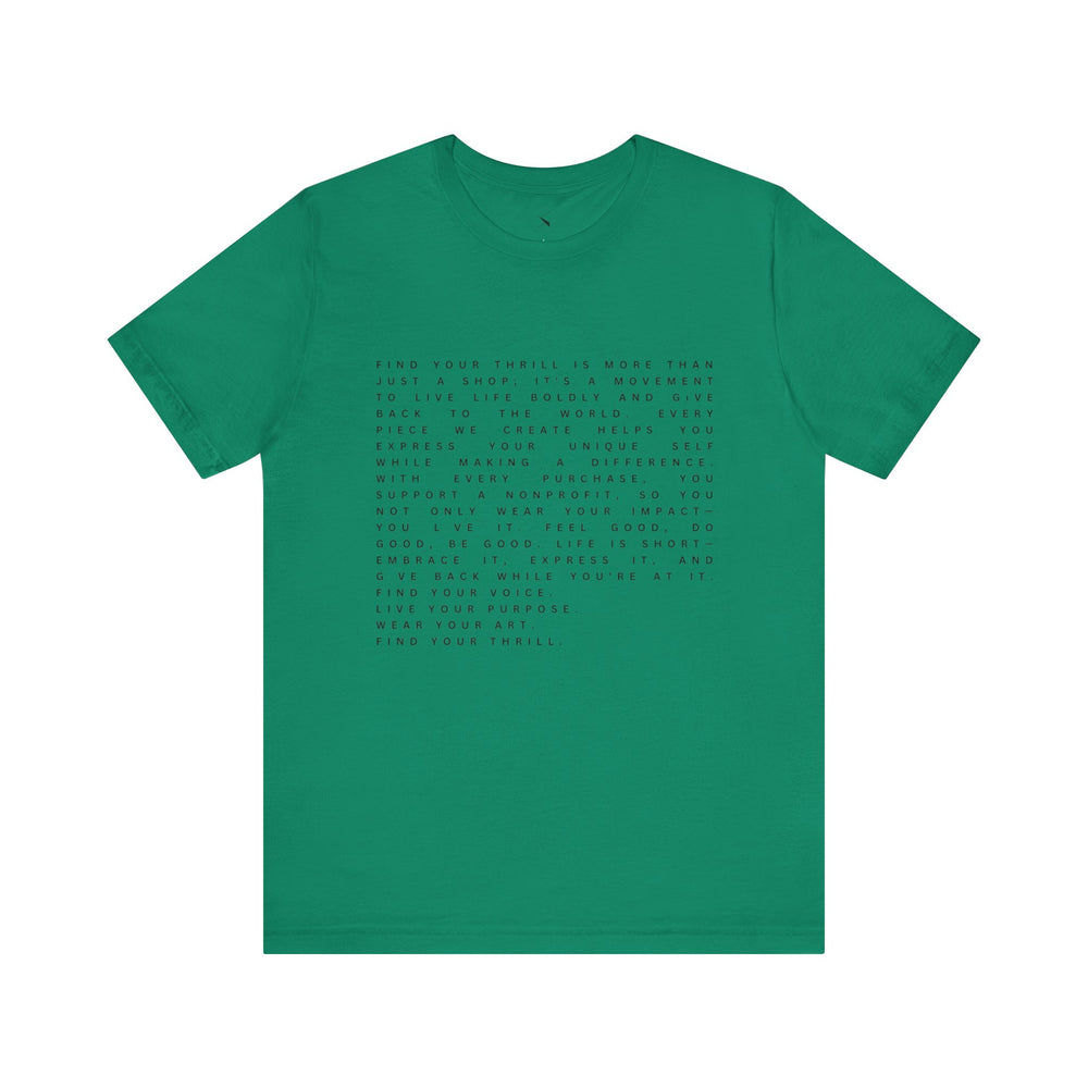 Find Your Thrill Mantra Men's T-Shirt – Wear Your Purpose, Live Your Adventure 🌎🔥