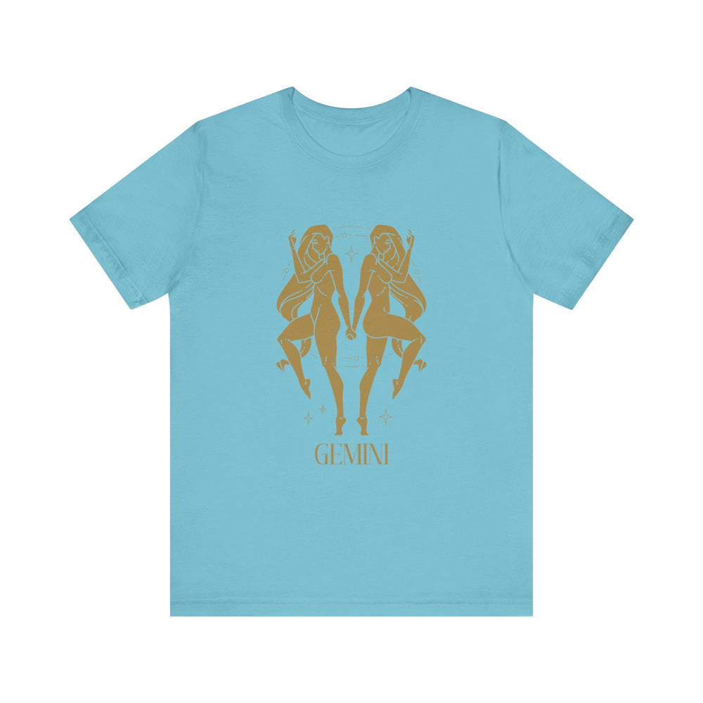 Gemini The Twins Zodiac Unisex Jersey Short Sleeve Tee