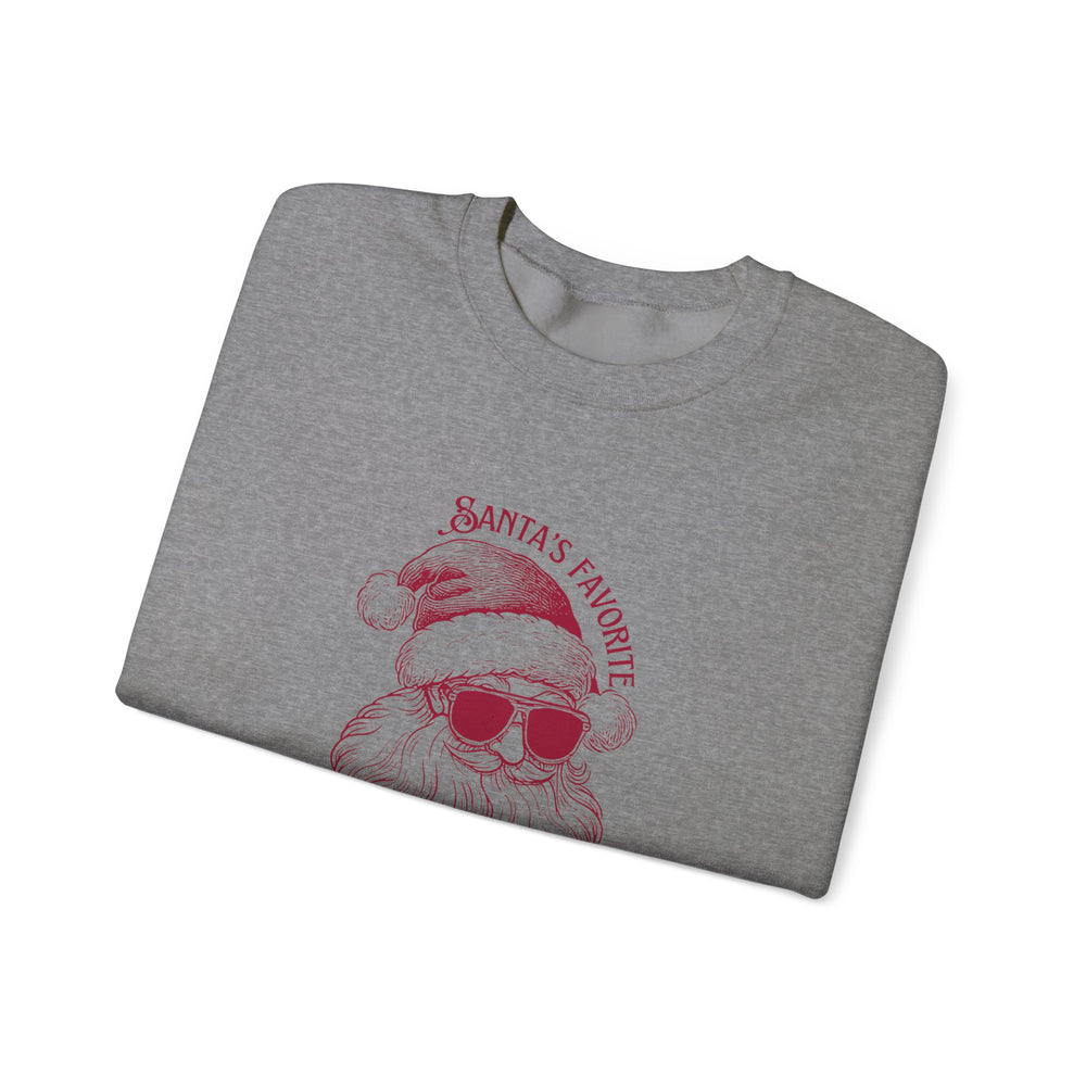 Santa's Favorite Crewneck Sweatshirt