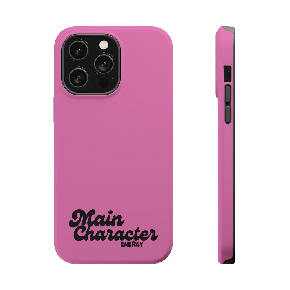 Main Character Energy Pink Edition Magnetic Tough iPhone 16, 15, 14, 13 Pro & Max Cases