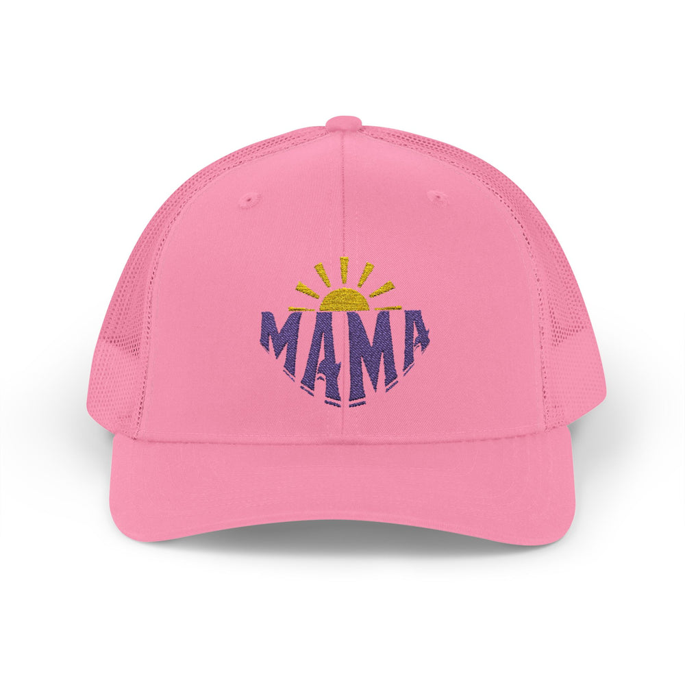 Mama Sunrise Embroidered Snapback Trucker Cap
